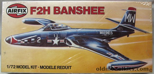 Airfix 1/72 McDonnell F2H-2P or F2H-2 Banshee - VMJ-1 or VF-172, 9 04023 plastic model kit